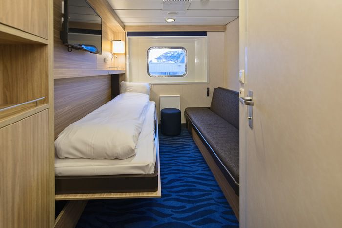 Polar Outside | Twin on lower, promenade or upper deck with window